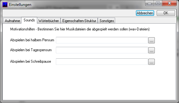 Musikauswahl