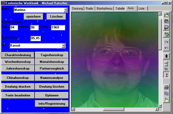 Schirmbild Aurabild
